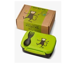 Hot Caja de Almuerzo N'ice Box Kids Mono Lime Cajas De Almuerzo|Fiambreras Infantiles