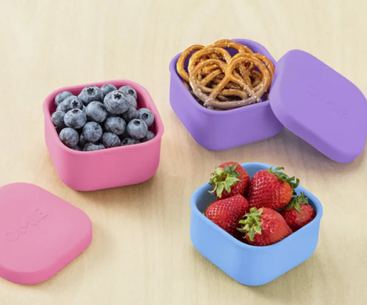 Fiambreras Infantiles^Omie Caja de Almuerzo Snack Violeta