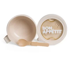 Online Caja de Almuerzo Redonda Bon Appétit Beige Comer Al Aire Libre|Fiambreras Infantiles