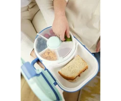 Caja de Almuerzo Spinner 2 in 1 Lunchox Blueberry Blue Cajas De Almuerzo|Fiambreras Infantiles