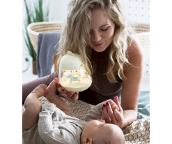 Iluminación^Rabbit & Friends Caja de Música Carrusel con Lámpara Chicklet Amarillo