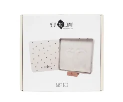 Outlet Caja Huella de Bebé Cuadrada Jolis Coeurs Regalos Para Bebés|Regalos Para Papá
