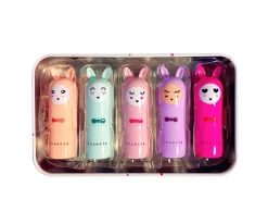 Pintura De Uñas, Brillos Y Tattoos^Inuwet Caja Metálica 5 Bálsamos Labiales