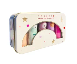 Pintura De Uñas, Brillos Y Tattoos^Inuwet Caja Metálica 5 Bálsamos Labiales