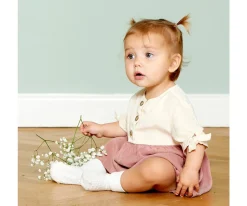 Best Calcetines Suela Antideslizante Bambú Off White Calcetines Suela Bebé|Gateo