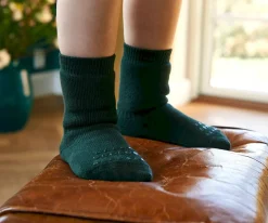 Calcetines Suela Antideslizante Algodón Forrest Green Gateo|Calcetines Suela Bebé