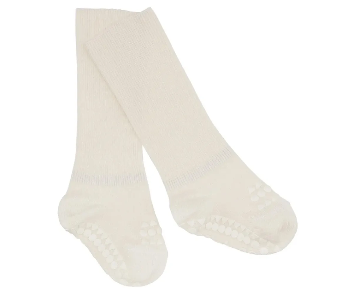 New Calcetines Suela Antideslizante Bambú Off White Gateo|Calcetines Suela Bebé