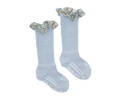Sale Calcetines Suela Antideslizante Bambú Liberty Sky Blue Calcetines Suela Bebé|Gateo