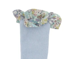Sale Calcetines Suela Antideslizante Bambú Liberty Sky Blue Calcetines Suela Bebé|Gateo