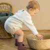 Online Calcetines Suela Antideslizante Bambú Glitter Lavanda Gateo|Calcetines Suela Bebé