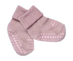 Online Calcetines Suela Antideslizante Bambú Glitter Lavanda Gateo|Calcetines Suela Bebé