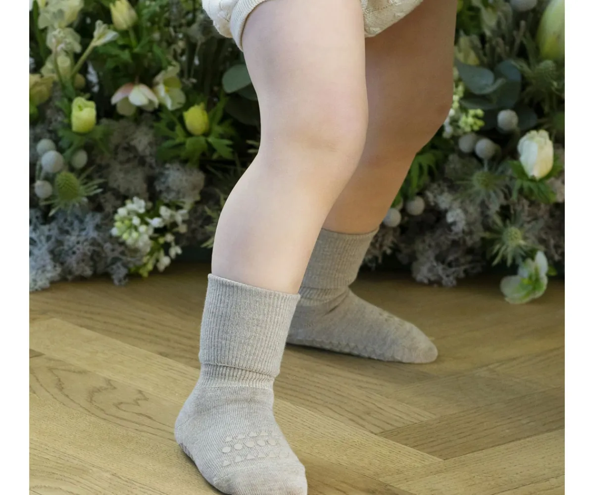 Gateo^GoBabyGo Calcetines Suela Antideslizante Bambú Forest Green