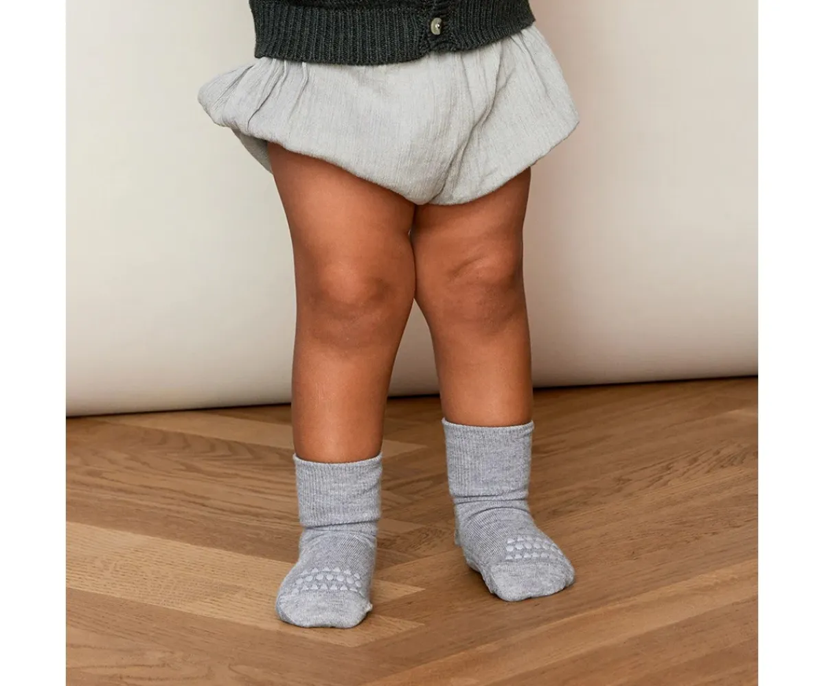 Gateo^GoBabyGo Calcetines Suela Antideslizante Bambú Grey Melagne
