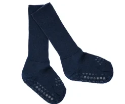 Clearance Calcetines Suela Antideslizante Lana Merino Midtnight Blue Calcetines Suela Bebé|Gateo