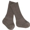 Gateo^GoBabyGo Calcetines Suela Antideslizante Lana Merino Brown Melange