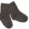 Sale Calcetines Suela Antideslizante Terry Algodón Orgánico Chocolate Calcetines Suela Bebé|Gateo