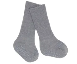 Outlet Calcetines Suela Antideslizante Lana Merino Grey Melange Gateo|Calcetines Suela Bebé
