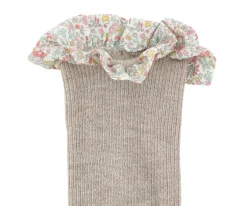 Online Calcetines Suela Antideslizante Bambú Liberty Sand Gateo|Calcetines Suela Bebé