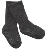 New Calcetines Suela Antideslizante Algodón Orgánico Grey Melange Gateo|Calcetines Suela Bebé
