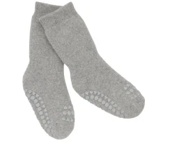 Gateo^GoBabyGo Calcetines Suela Antideslizante Algodón Orgánico Grey Melange