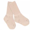 Gateo^GoBabyGo Calcetines Suela Antideslizante Lana Merino Rose Dust