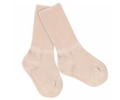 Gateo^GoBabyGo Calcetines Suela Antideslizante Lana Merino Rose Dust