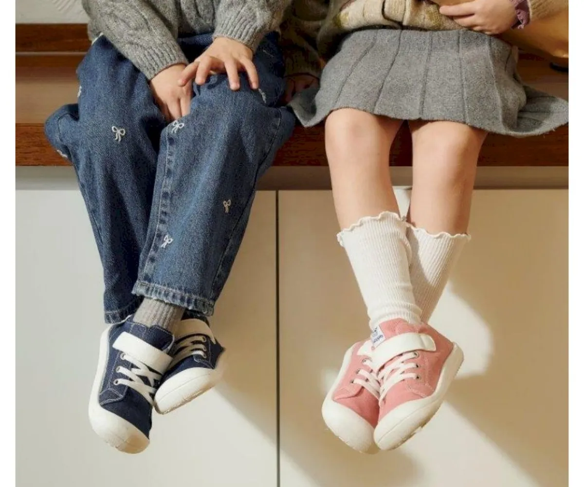 Ropa Infantil^Attipas Calzado Denim Skin Shoes Light Pink