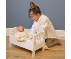 Best Cama Arlequín para Muñecas Blanca Niños Juguetes Niños 4 Años|Accesorios Para Muñecas