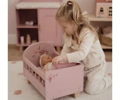 Accesorios Para Muñecas^Little Dutch Cama de Madera con Textil para Muñecas FSC