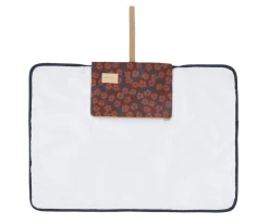 Cambiadores Para Bebés^Nobodinoz Cambiador de Viaje Impermeable Hyde Park Maroon Poppies