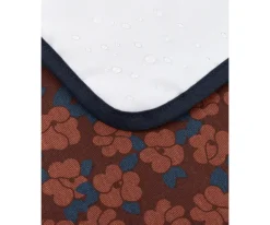 Cambiadores Para Bebés^Nobodinoz Cambiador de Viaje Impermeable Hyde Park Maroon Poppies