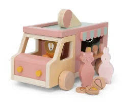 New Camión de Helados de Madera All Animals Niños Juguetes Niños 3 Años|Juegos De Imitación