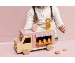 New Camión de Helados de Madera All Animals Niños Juguetes Niños 3 Años|Juegos De Imitación