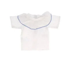 Accesorios Para Muñecas^Tutete Textil Camisa Cutie con Volante Plumeti Azul Celeste para Muñeco