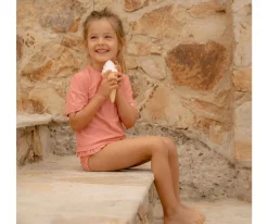 Camisetas Protección Solar^Little Dutch Camiseta Protección Solar Sunny Flowers carmín