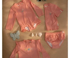 Camisetas Protección Solar^Little Dutch Camiseta Protección Solar Sunny Flowers carmín