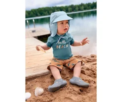 Camisetas Protección Solar^Lassig Camiseta Protección Solar Manga Corta Hello Beach Blue