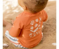 Camisetas Protección Solar^Little Dutch Camiseta Protección Solar Ocean Sea Life Coral Rojo