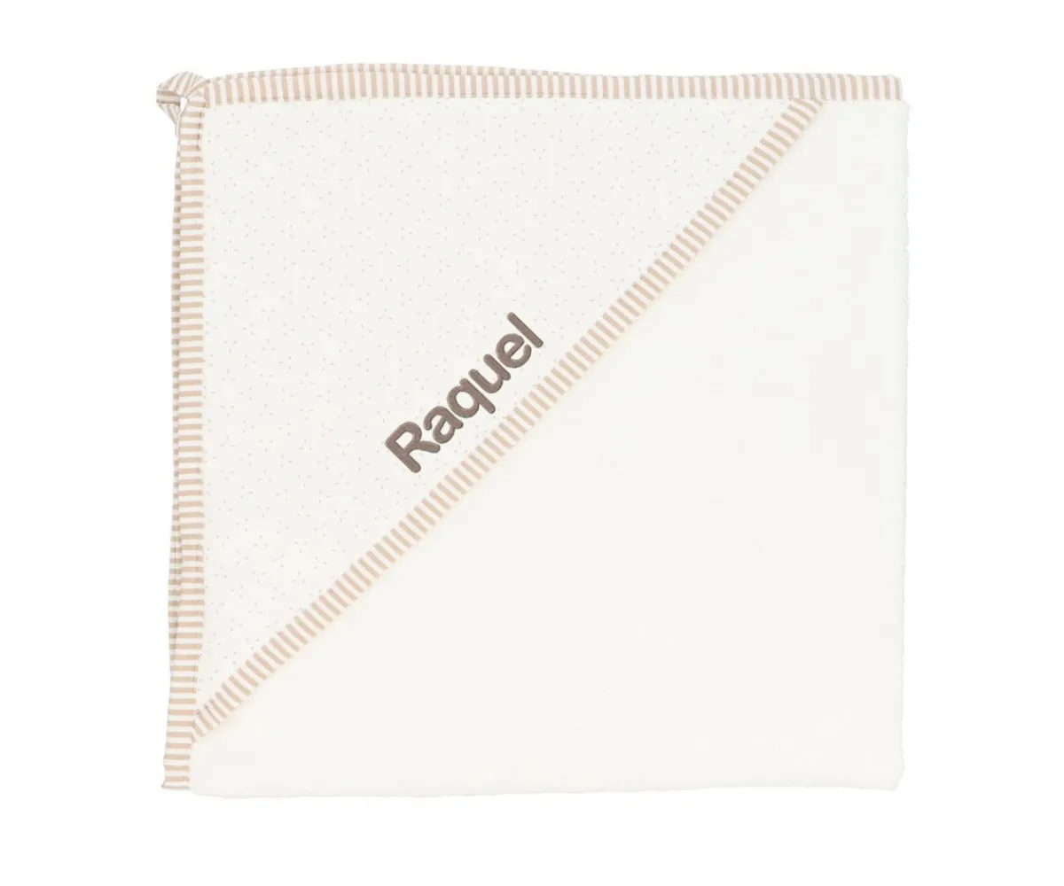 Capa De Baño Bebé^Cristina de Jos'h Capa de Baño Dorset Beige Personalizable