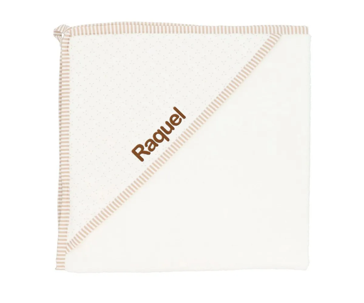 Capa De Baño Bebé^Cristina de Jos'h Capa de Baño Dorset Beige Personalizable