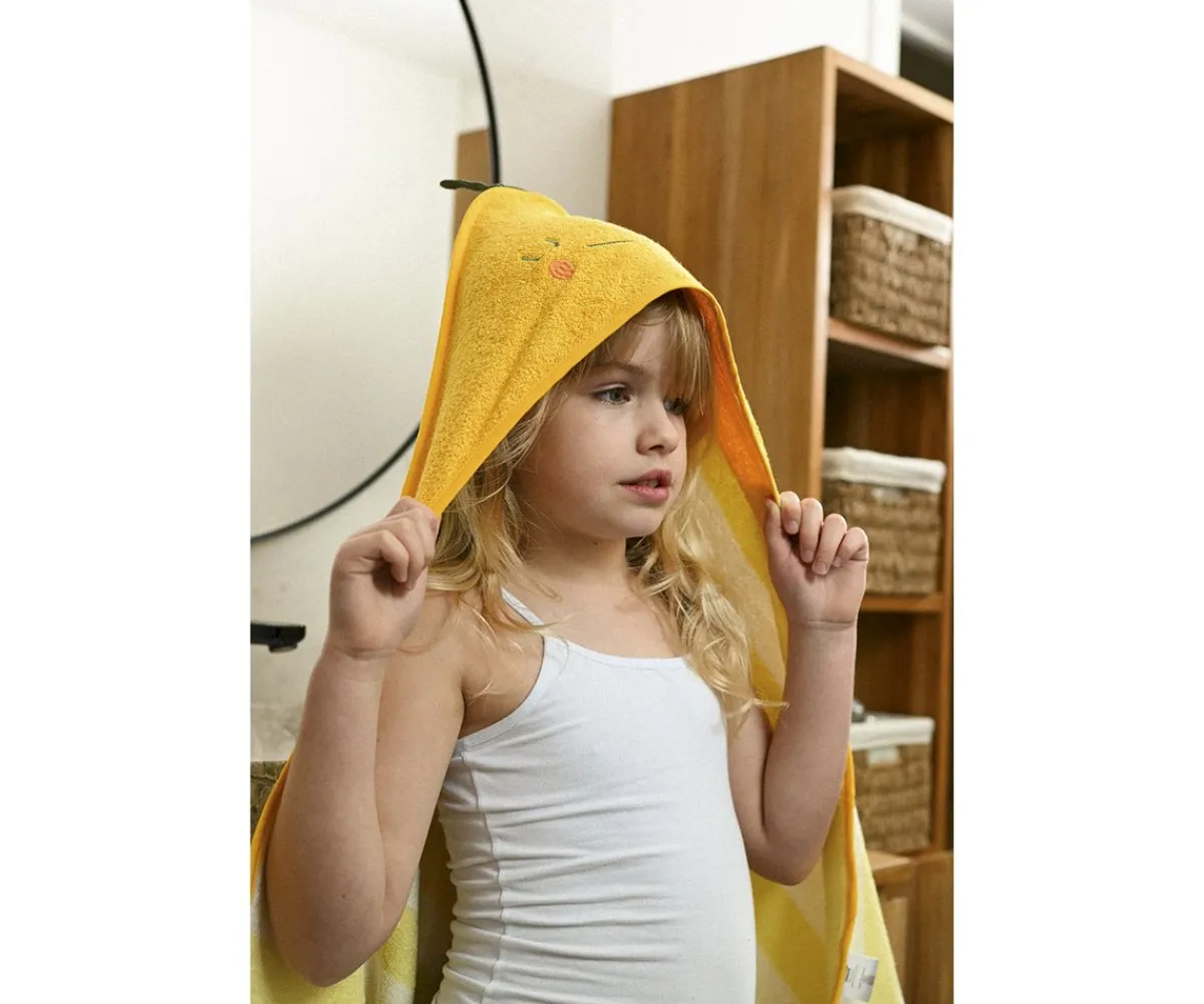 Toallas Playa Niños^The Cotton Cloud Capa de Baño Lola Limón Personalizable