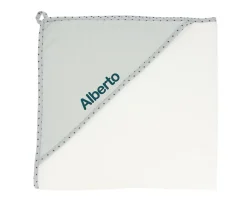 Clearance Capa de Baño Mini Star Grey Personalizable Niños Toallas|Capa De Baño Bebé