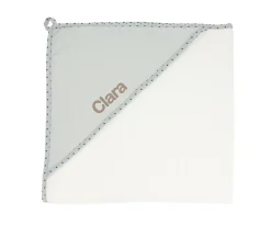 Clearance Capa de Baño Mini Star Grey Personalizable Niños Toallas|Capa De Baño Bebé