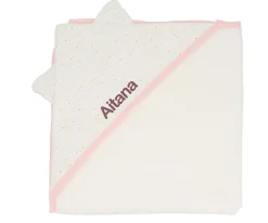 Sale Capa de Baño Rainbow Dots Rosa Personalizable Niños Capa De Baño Bebé|Toallas