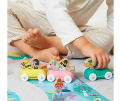 Hot Carruaje de Madera Dragón Reino Encantado Cross Roads Verde Niños Juguetes Para Niños De 18 Meses|Juguetes Para Niños De Un Año