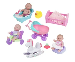 Muñecos^JC Toys Casita con Muñecos y Accesorios