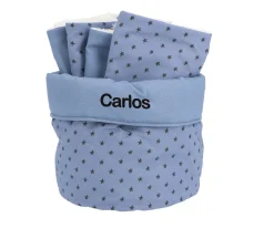 Organizadores De Baño^Cristina de Jos'h Cesta con Secababitas Mini Star Blue Personalizable