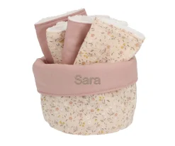 Organizadores De Baño^Cristina de Jos'h Cesta con Secababitas Wild Flower Personalizable