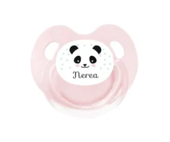 Chupetes Con Dibujos^Tutete Retro Chupete Personalizado Retro Rosa Panda