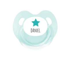 Chupetes Con Dibujos^Tutete Retro Chupete Personalizado Retro Aqua Estrella